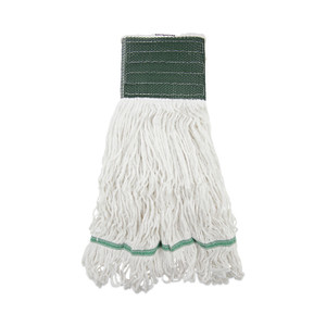 Boardwalk Loop End Rayon Mop Head, Rayon, Medium, 14 oz, White, Dozen Product Image 