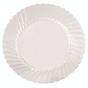 WNA Classicware Plates, Plastic, 9" dia, Clear, 10/Bag, 18 Bags/Carton Product Image 