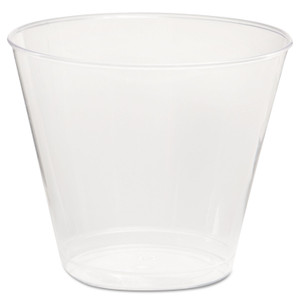 WNA Comet Plastic Tumbler, Squat, 5 oz, Clear, 50/Pack, 20 Packs/Carton Product Image 