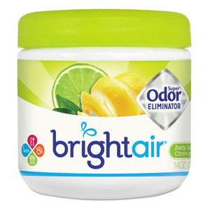 BRIGHT Air Super Odor Eliminator, Zesty Lemon and Lime, 14 oz Jar Product Image 