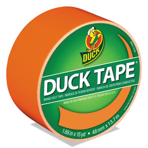 Duck Colored Duct Tape, 3" Core, 1.88" x 15 yds, Neon Orange Product Image 
