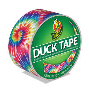Duck Colored Duct Tape, 3" Core, 1.88" x 10 yds, Multicolor Love Tie Dye Product Image 