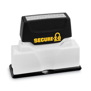 COSCO Secure-I-D Security Stamp, Obscures Area 2.5 x 0.31, Black Product Image 
