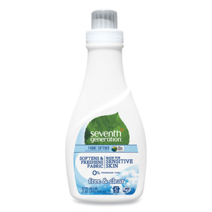 Seventh Generation Natural Liquid Fabric Softener, Free and Clear, 42 Loads, 32 oz Bottle, 6/Carton Product Image 
