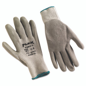 MCR Safety FlexTuff Latex Dipped Gloves, Gray, X-Large, 12 Pairs Product Image 