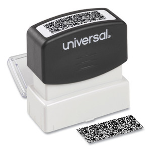 Universal Security Stamp, Obscures Area 1.69 x 0.56, Black Product Image 