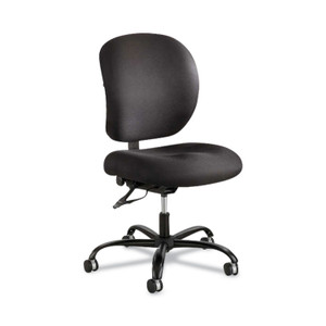 Safco Alday Intensive-Use Chair, Supports Up to 500 lb, 17.5" to 20" Seat Height, Black Product Image 