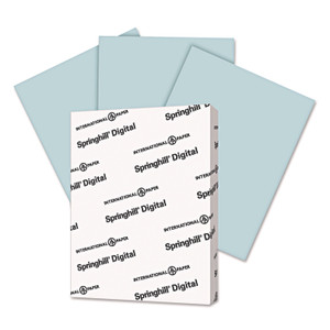 Springhill Digital Vellum Bristol Color Cover, 67 lb Bristol Weight, 8.5 x 11, Blue, 250/Pack Product Image 