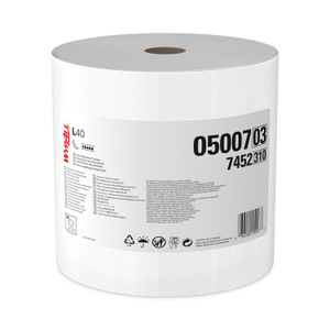 WypAll L40 Towels, Jumbo Roll, 12.5 x 12.2, White, 750/Roll (KCC05007) View Product Image