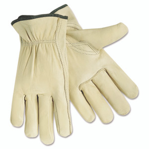 MCR Safety Full Leather Cow Grain Gloves, X-Large, 1 Pair Product Image 