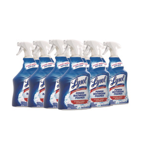LYSOL Brand Disinfectant Power Bathroom Foamer, Liquid, Atlantic Fresh Scent, 32 oz Spray Bottle, 12/Carton Product Image 