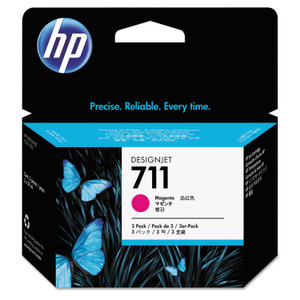 HP 711, (CZ135A) 3-Pack Magenta Original Ink Cartridges Product Image 