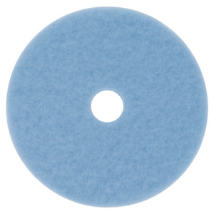 3M Hi-Performance Burnish Pad 3050, 27" Diameter, Sky Blue, 5/Carton Product Image 