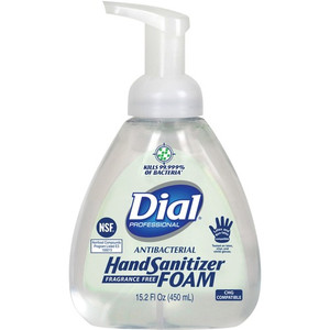 Dial Professional Hand Sanitizer Foam - 15.20 fl oz - Pump Bottle Dispenser - Kill Germs - Hand - Clear Product Image 