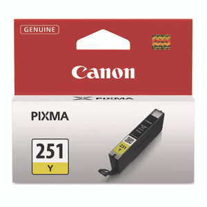 Canon 6516B001 (CLI-251) ChromaLife100+ Ink, 330 Page-Yield, Yellow Product Image 