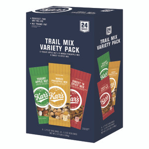 Kar's Trail Mix Variety Pack, Mango Pineapple/Sweet 'N Spicy/Yogurt Apple Nut, 24 Packets/Box Product Image 