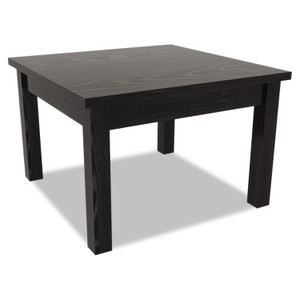 Alera Valencia Series Occasional Table, Rectangle, 23.63w x 20d x 20.38h, Black Product Image 