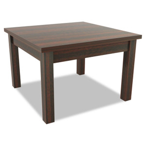 Alera Valencia Series Occasional Table, Rectangle, 23.63w x20d x20.38h, Mahogany Product Image 