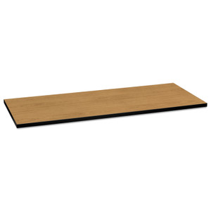 HON Huddle Multipurpose Rectangular Top, 60w x 24d, Harvest/Black Product Image 