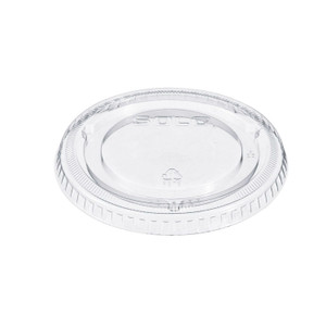SOLO Non-Vented Cup Lids, Fits 9 oz to 22 oz Cold Cups, Plastic, Clear, 1,000/Carton Product Image 