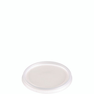 SOLO Non-Vented Cup Lids, Fits 6 oz Hot Cups/2 oz to 4 oz Food Containers, Plastic, Translucent, 1,000/Carton Product Image 