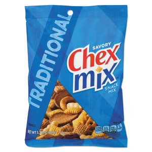 Chex Mix, Traditional Flavor Trail Mix, 3.75 oz Bag, 8/Box Product Image 