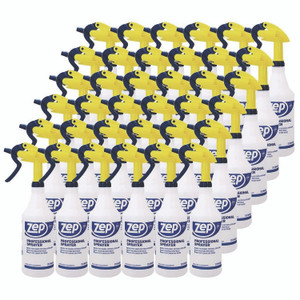 Zep Commercial Professional Spray Bottle, 32 oz, Blue/Gold/Clear, 36/Carton Product Image 