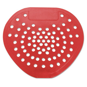 HOSPECO Health Gards Vinyl Urinal Screen, Cherry Scent, 7.75 x 6.88, Red, Dozen Product Image 