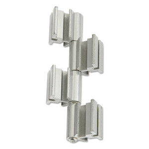 Safco Rumba Whiteboard Collaboration Screen Ganging Connector Set, Silver Product Image 
