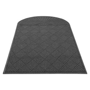 Guardian EcoGuard Diamond Floor Mat, Single Fan, 48 x 96, Charcoal Product Image 