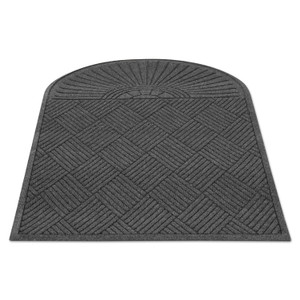 Guardian EcoGuard Diamond Floor Mat, Single Fan, 36 x 72, Charcoal Product Image 
