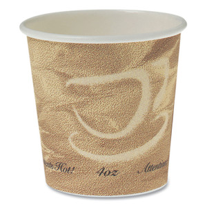 SOLO Single Sided Poly Paper Hot Cups, 4 oz, Mistique Design, 1,000/Carton Product Image 