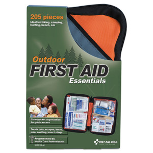 First Aid Only Outdoor Softsided First Aid Kit for 10 People, 205 Pieces, Fabric Case Product Image 