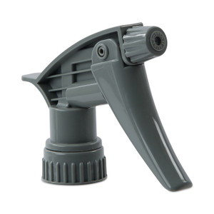 Boardwalk Chemical-Resistant Trigger Sprayer 320CR, 7.25" Tube, Fits 16 oz Bottles, Gray, 24/Carton Product Image 