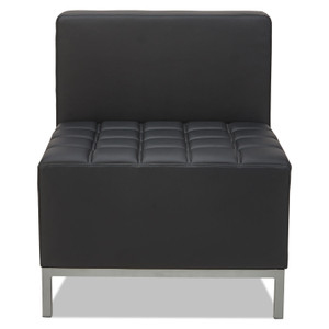 Alera QUB Series Armless L Sectional, Center Seat, 26.38" x 26.38" x 30.5", Black Product Image 