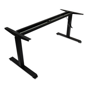 Alera AdaptivErgo Sit-Stand Pneumatic Height-Adjustable Table Base, 59.06" x 28.35" x 26.18" to 39.57", Black Product Image 
