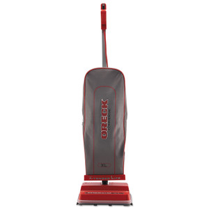 Oreck Commercial U2000R-1 Upright Vacuum, 12" Cleaning Path, Red/Gray Product Image 