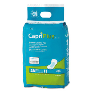 Capri Plus Bladder Control Pads, Regular, 5.5" X 10.5", 28/pack, 12/carton (MIIBCPE01CT) Product Image 