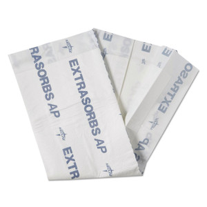Medline Extrasorbs Air-Permeable Disposable DryPads, 30" x 36", White, 5 Pads/Pack Product Image 