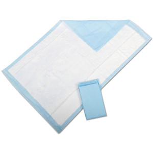 Medline Protection Plus Disposable Underpads, 23" x 36", Blue, 25/Bag Product Image 