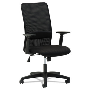 OIF Mesh High-Back Chair, Supports Up to 225 lb, 16" to 20.5" Seat Height, Black Product Image 