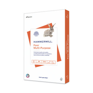 Hammermill Fore Multipurpose Print Paper, 96 Bright, 20 lb Bond Weight, 11 x 17, White, 500/Ream View Product Image