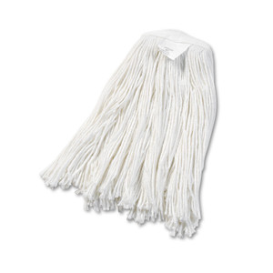 Boardwalk Cut-End Wet Mop Head, Rayon, No. 20, White, 12/Carton Product Image 