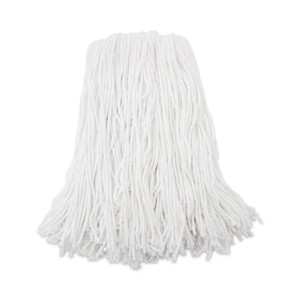 Boardwalk Premium Cut-End Wet Mop Heads, Rayon, 16oz, White, 12/Carton Product Image 
