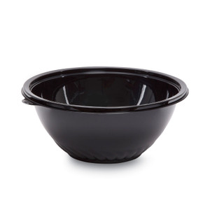 WNA Caterline Pack n' Serve Plastic Bowl, 160 oz, 12" Diameter x 5" h, Black, 25/Carton Product Image 