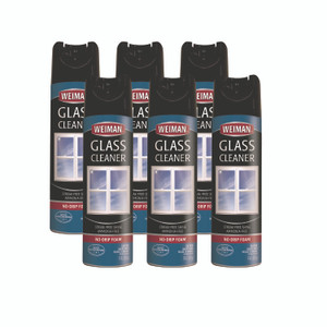 WEIMAN Foaming Glass Cleaner, 19 oz Aerosol Spray Can, 6/Carton Product Image 
