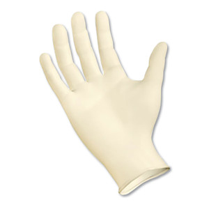 Boardwalk Powder-Free Synthetic Examination Vinyl Gloves, Small, Cream, 5 mil, 1,000/Carton Product Image 