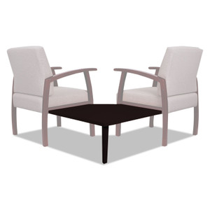 Alera Reception Lounge 700 Series Gang Table, Corner, 27.5w x 27.5d x 13.13h, Mahogany Product Image 