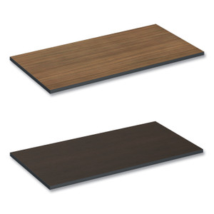 Alera Reversible Laminate Table Top, Rectangular, 47.63w x 23.63d, Espresso/Walnut Product Image 
