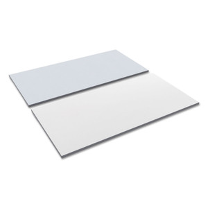 Alera Reversible Laminate Table Top, Rectangular, 59.38w x 29.5d, White/Gray Product Image 